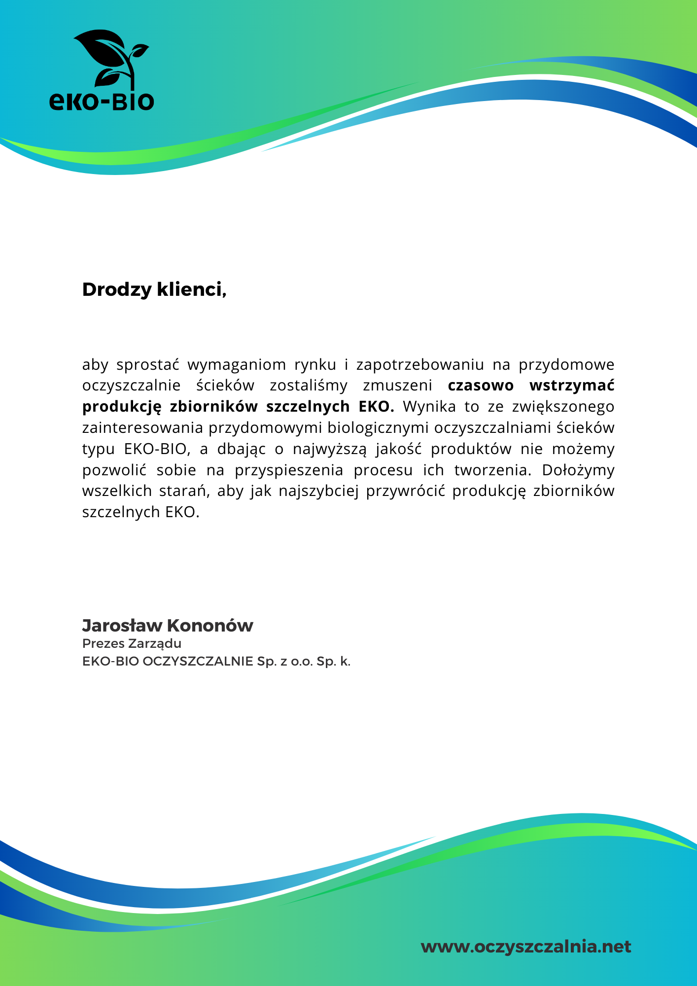 oświadczenie